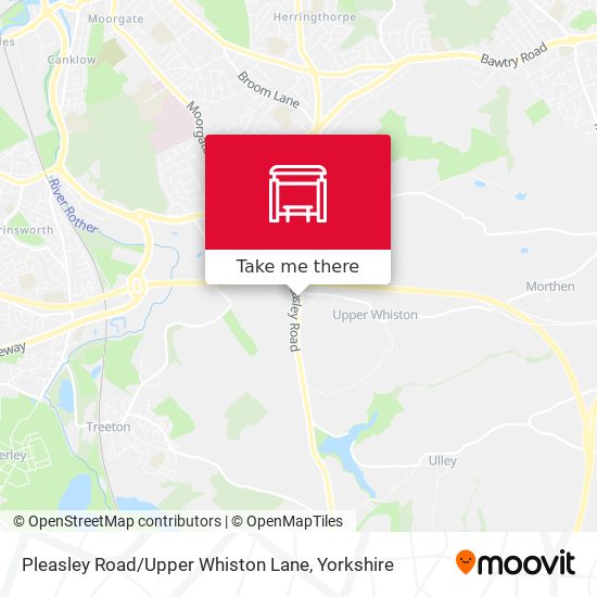 Pleasley Road / Upper Whiston Lane map