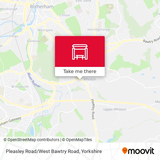 Pleasley Road/West Bawtry Road map