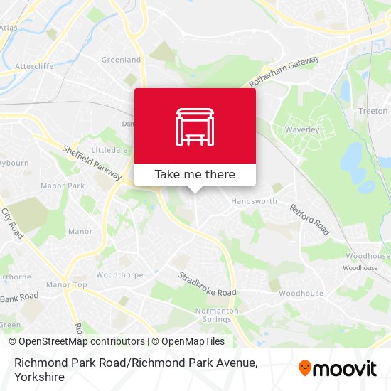 Richmond Park Road / Richmond Park Avenue map