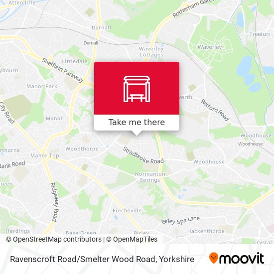 Ravenscroft Road / Smelter Wood Road map