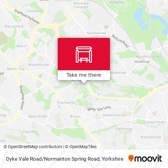 Dyke Vale Road / Normanton Spring Road map