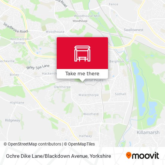 Ochre Dike Lane / Blackdown Avenue map