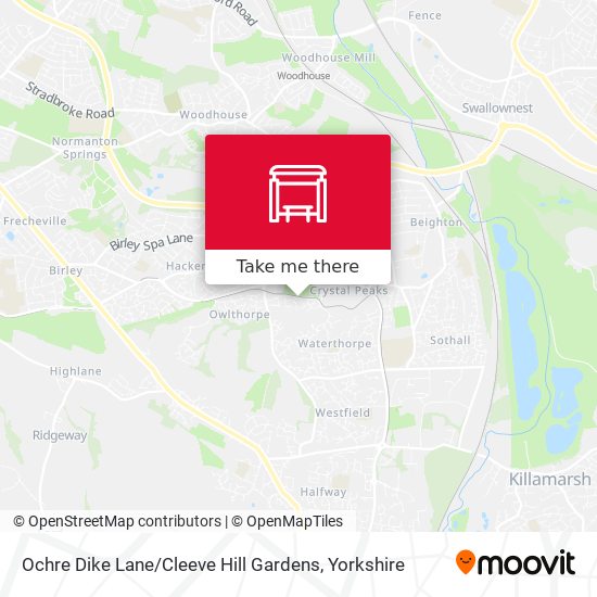 Ochre Dike Lane / Cleeve Hill Gardens map