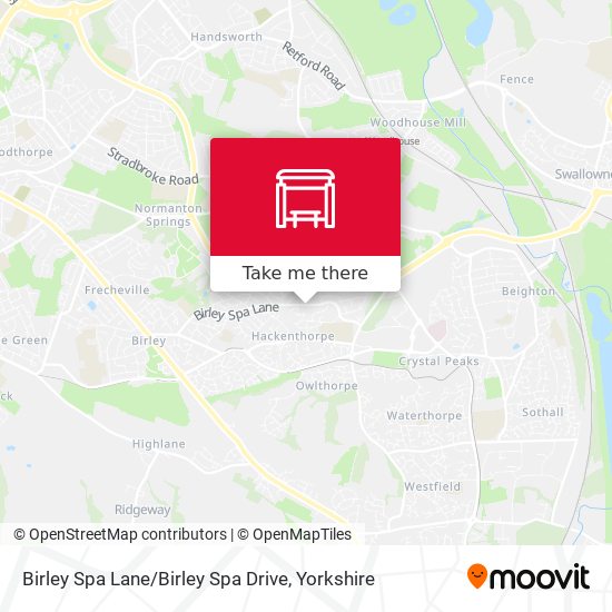 Birley Spa Lane / Birley Spa Drive map