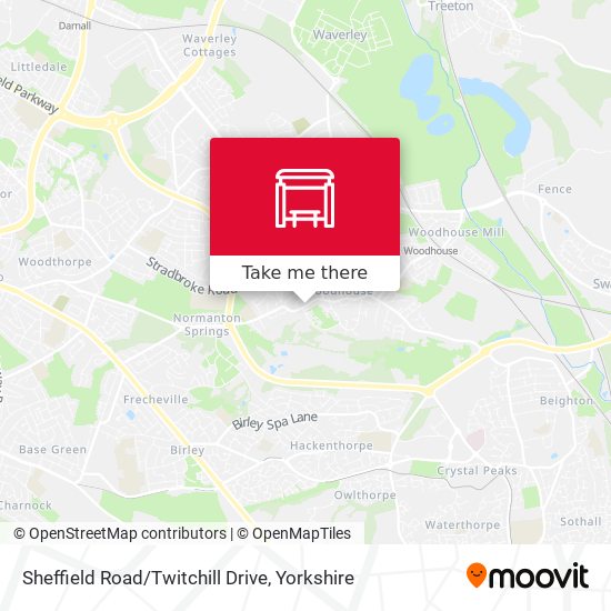 Sheffield Road/Twitchill Drive map