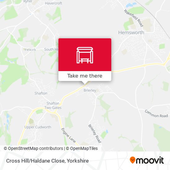 Cross Hill/Haldane Close map