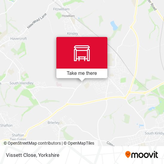 Vissett Close map