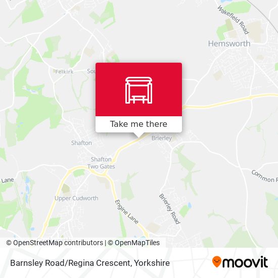 Barnsley Road/Regina Crescent map