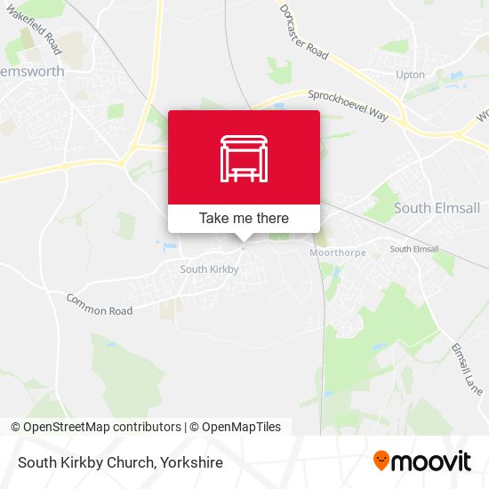 South Kirkby Church map