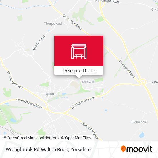 Wrangbrook Rd Walton Road map