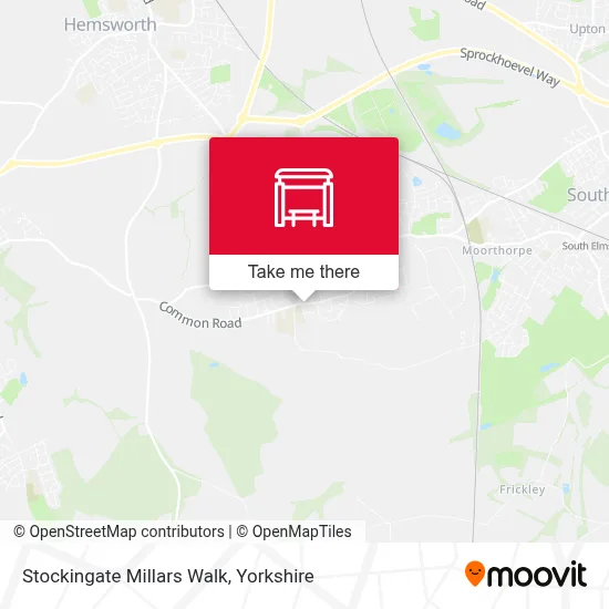 Stockingate Millars Walk map