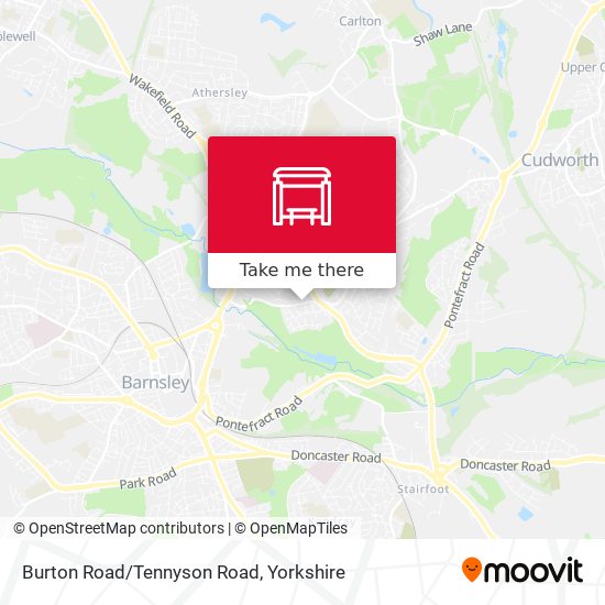 Burton Road/Tennyson Road map