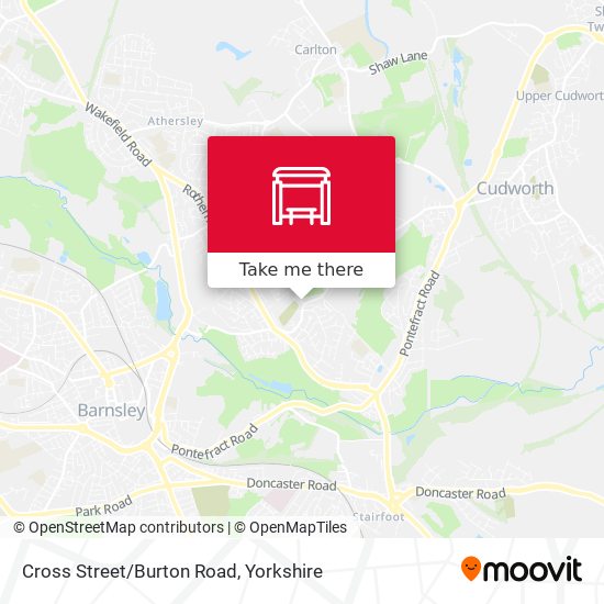 Cross Street/Burton Road map