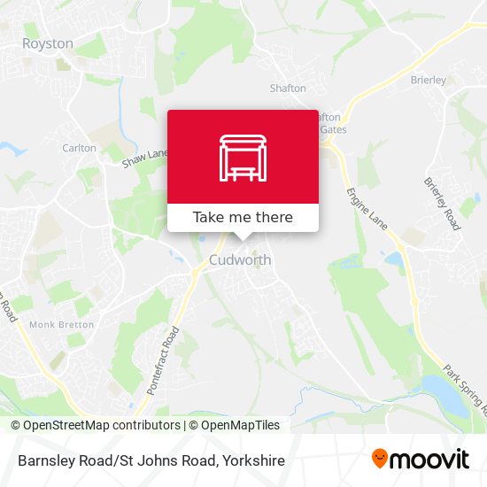 Barnsley Road/St Johns Road map