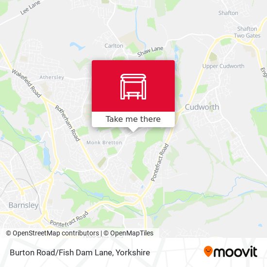 Burton Road/Fish Dam Lane map