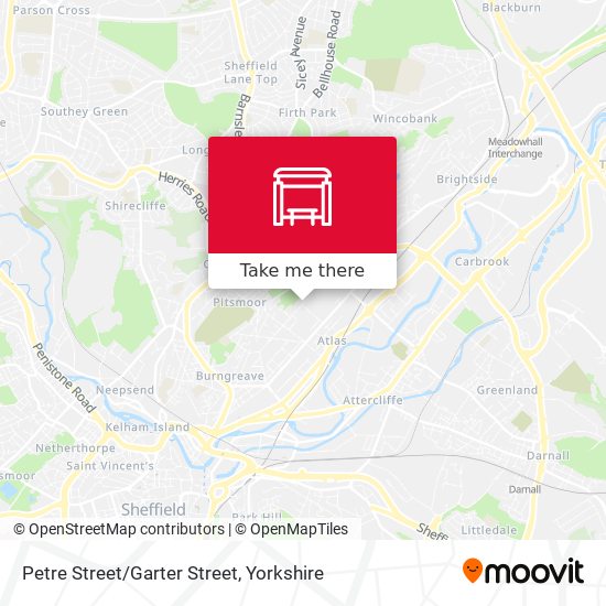 Petre Street/Garter Street map