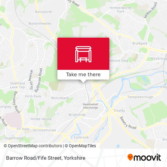 Barrow Road/Fife Street map