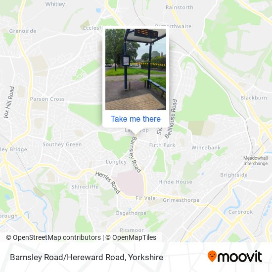 Barnsley Road/Hereward Road map
