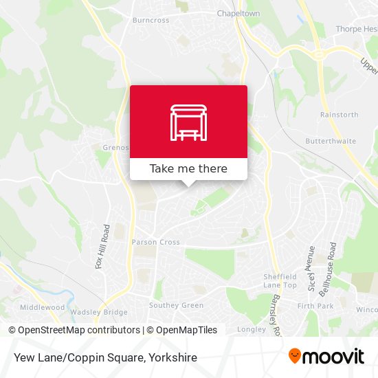 Yew Lane/Coppin Square map