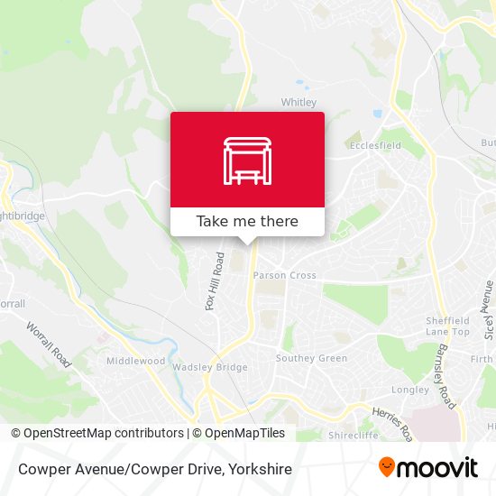 Cowper Avenue/Cowper Drive map