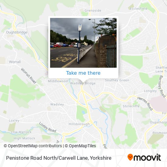 Penistone Road North Carwell Lane stop Routes Schedules and