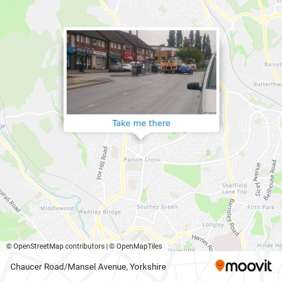 Chaucer Road/Mansel Avenue map