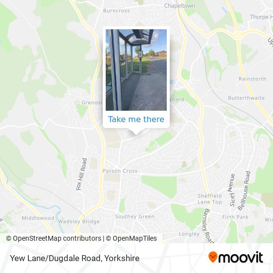 Yew Lane/Dugdale Road map