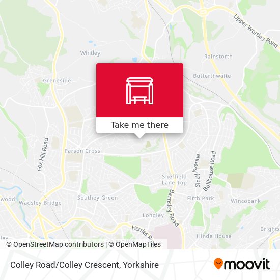 Colley Road/Colley Crescent map