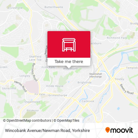 Wincobank Avenue/Newman Road map