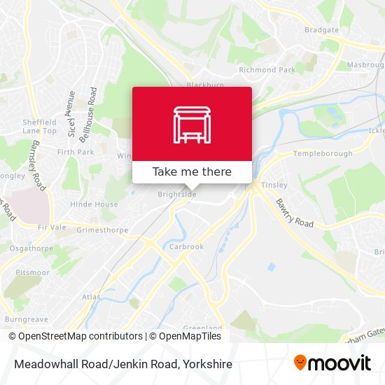 Meadowhall Road/Jenkin Road map