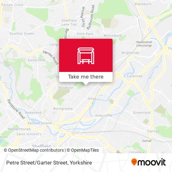 Petre Street/Garter Street map