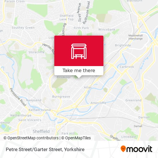 Petre Street/Garter Street map