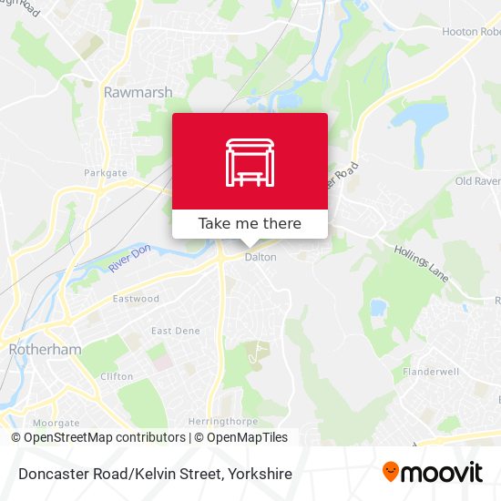 Doncaster Road/Kelvin Street map