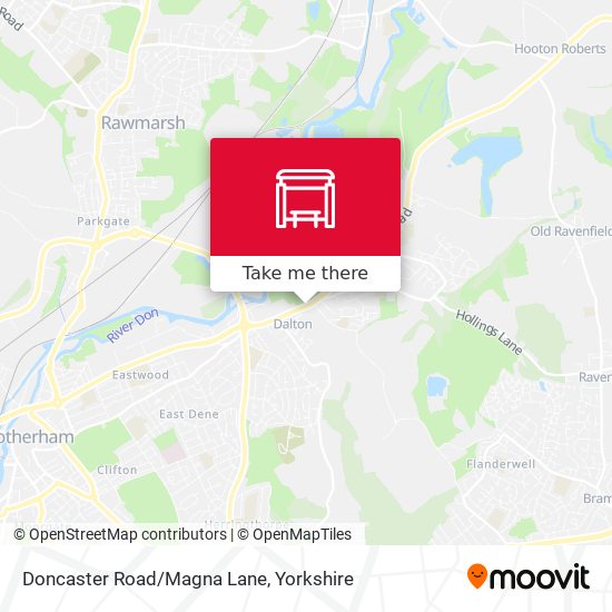 Doncaster Road/Magna Lane map