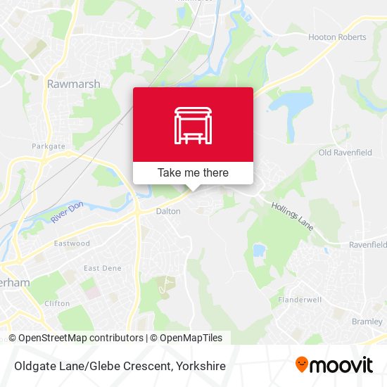 Oldgate Lane/Glebe Crescent map