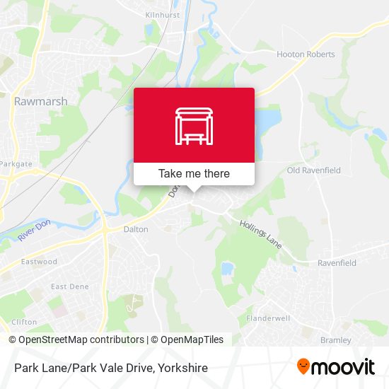Park Lane/Park Vale Drive map