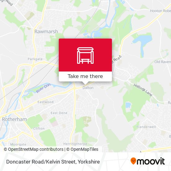 Doncaster Road/Kelvin Street map
