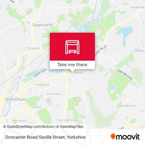 Doncaster Road/Saville Street map