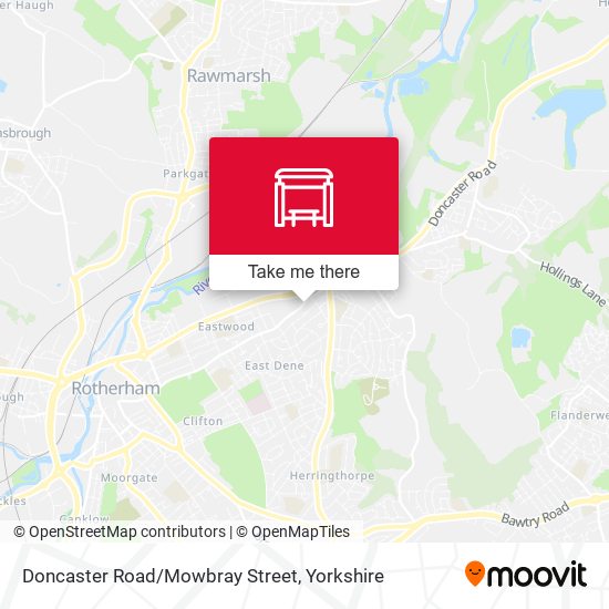 Doncaster Road/Mowbray Street map