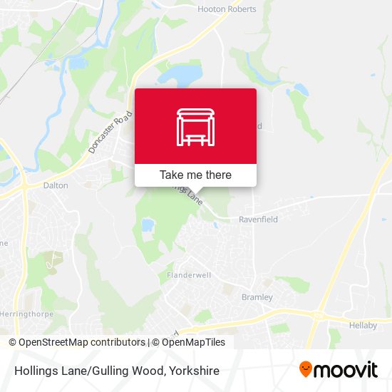 Hollings Lane/Gulling Wood map