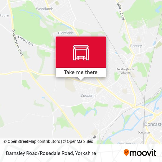Barnsley Road/Rosedale Road map