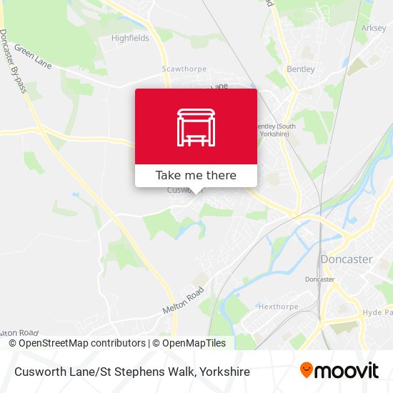 Cusworth Lane/St Stephens Walk map