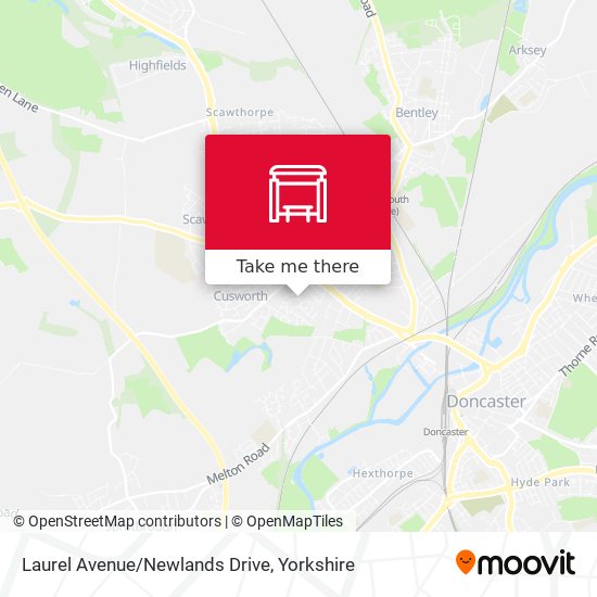 Laurel Avenue/Newlands Drive map