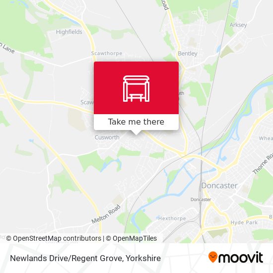 Newlands Drive/Regent Grove map