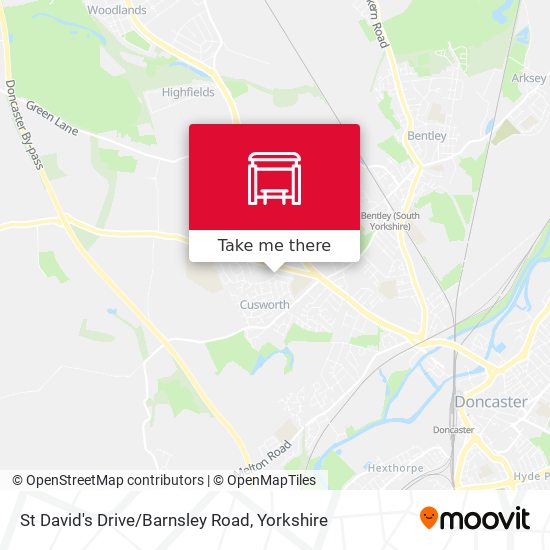 St David's Drive/Barnsley Road map