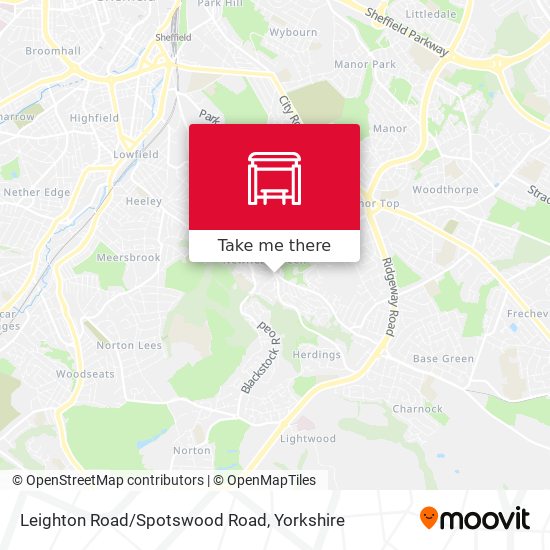 Leighton Road/Spotswood Road map