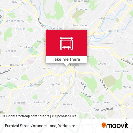Furnival Street/Arundel Lane map
