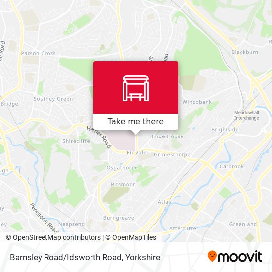 Barnsley Road/Idsworth Road map