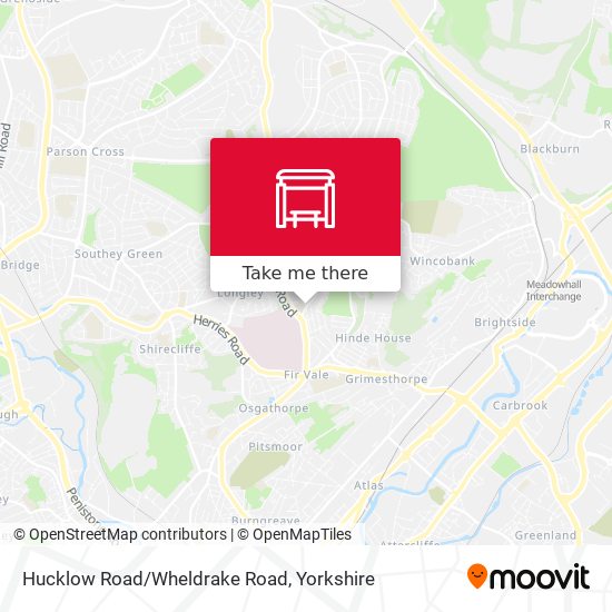 Hucklow Road/Wheldrake Road map
