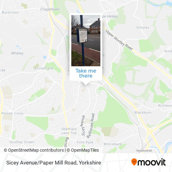 Sicey Avenue/Paper Mill Road map
